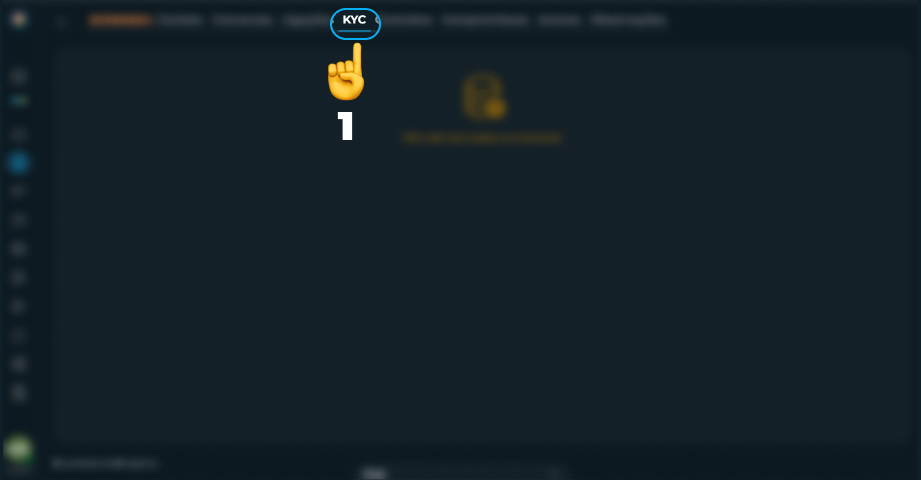 Tela de início KYC