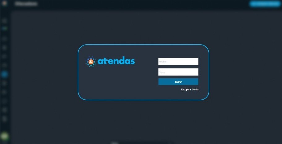 Tela de login Discadora