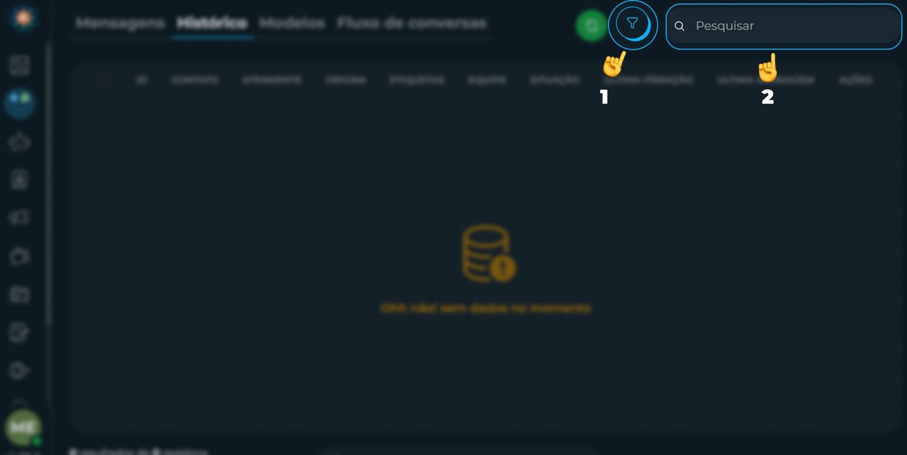 Demonstração de filtragem