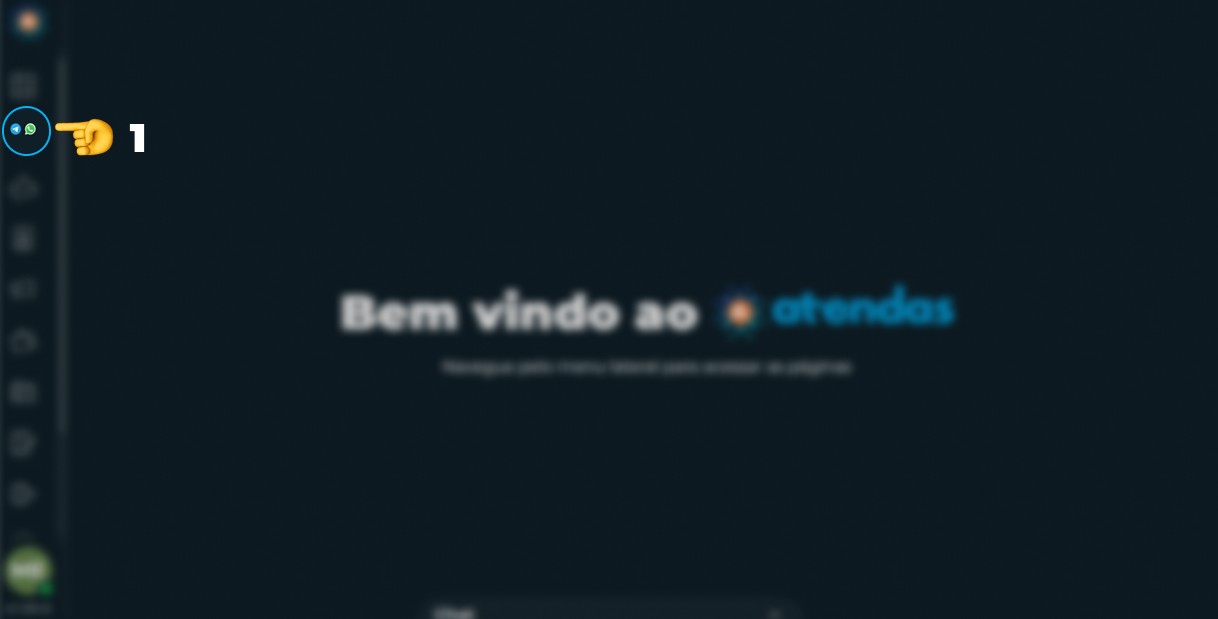 Tela de Início da Mensageria